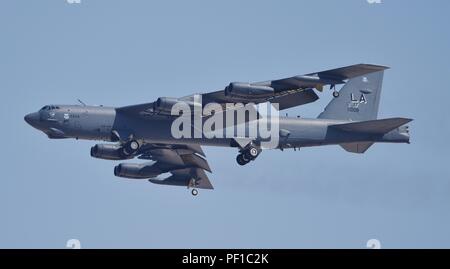 Dei bombardieri B-52 da Barksdale AFB distribuito Al Udeid Air Force Base in Qatar durante il funzionamento inerenti risolvere Foto Stock