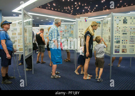 Praga 2018 specializzata timbro mondiale mostra di Praga Repubblica Ceca, chiudere oggi, il 18 agosto 2018. Uno dei più importanti elementi visualizzati in Foto Stock