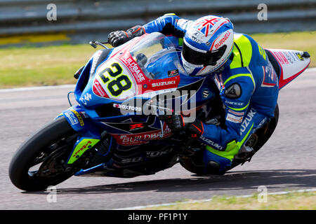 Bradley Ray, Buildbase Suzuki. Bennetts British Super Bike, Thruxton, Hampshire, Regno Unito, 2018. Foto Stock