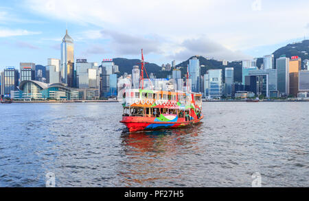 Hong Kong - Agosto 01, 2018: Il Traghetto Star di Hong Kong Foto Stock