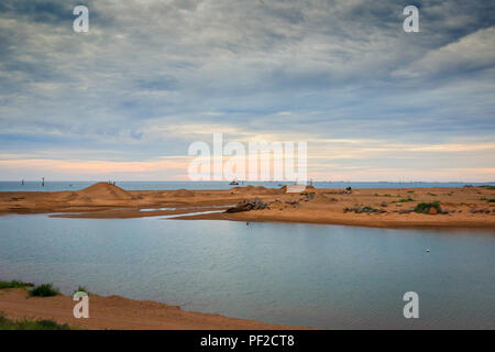 Litorale sabbioso e oceano a Port Hedland Foto Stock