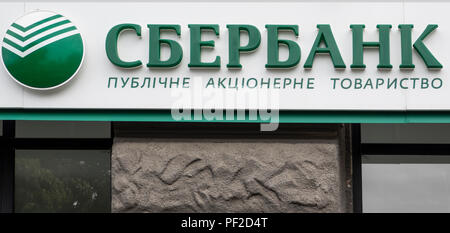 KHARKOV, Ucraina - 26 Maggio 2018: Sberbank logo Foto Stock