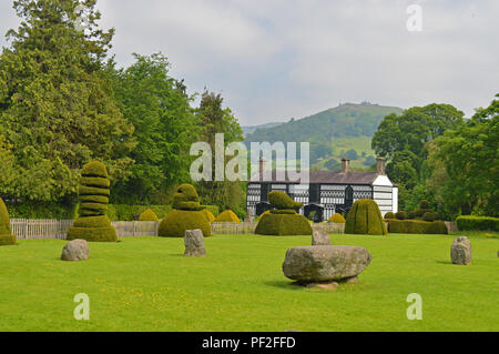 Plas Newydd House e giardini in Llangollen Foto Stock
