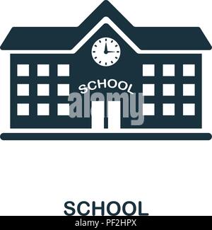 Scuola icona creativi. Elemento di semplice illustrazione. Il concetto di scuola di design di simbolo dalla scuola raccolta. Possono essere utilizzati per la telefonia mobile e web design, applicazioni, s Illustrazione Vettoriale