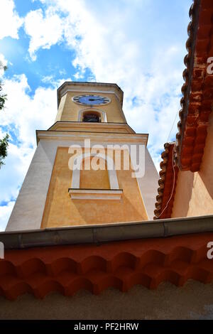 Vedute del villaggio e la campagna di Eze sulla Cote D'Azur in Francia Foto Stock