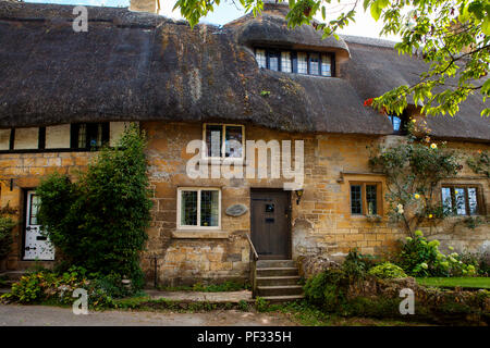 Stanton, Regno Unito - 8 Agosto 2018: Stanton è un villaggio nel distretto di Cotswold del Gloucestershire ed è costruito quasi completamente di pietre di Cotswold, ho Foto Stock