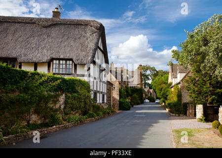 Stanton, Regno Unito - 8 Agosto 2018: Stanton è un villaggio nel distretto di Cotswold del Gloucestershire ed è costruito quasi completamente di pietre di Cotswold, Foto Stock