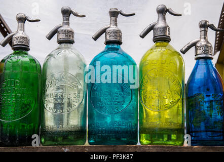 Vintage bottiglia di soda in san Telmo Buenos Aires Foto Stock