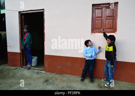 Feste Virgen del Carmen DE LA ZUNGA - Ecuador confine -San Ignacio- Dipartimento di Cajamarca .PERÙ Foto Stock