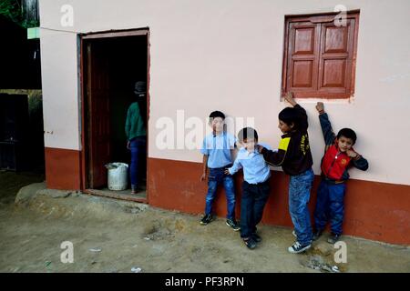 Feste Virgen del Carmen DE LA ZUNGA - Ecuador confine -San Ignacio- Dipartimento di Cajamarca .PERÙ Foto Stock