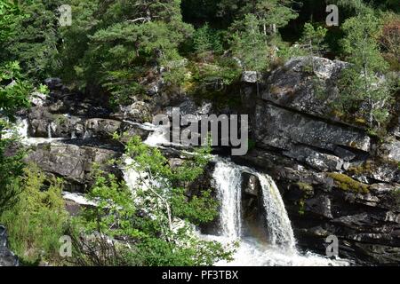 Rogie Falls, A835, a Strathpeffer, Scozia Foto Stock