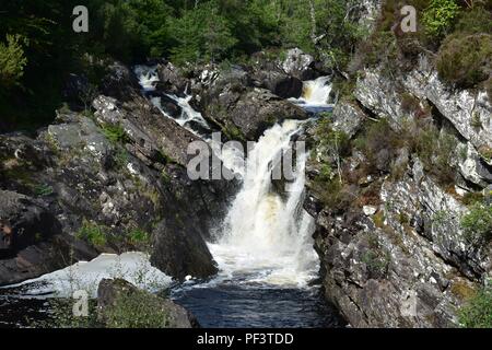 Rogie Falls, A835, a Strathpeffer, Scozia Foto Stock