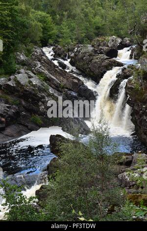 Rogie Falls, A835, a Strathpeffer, Scozia Foto Stock