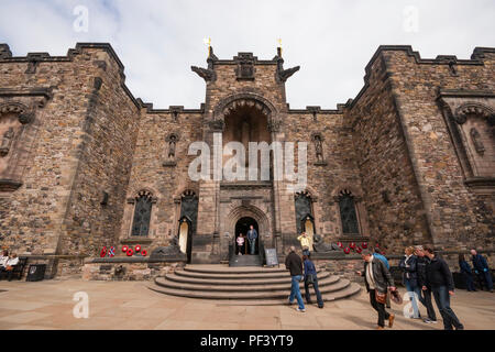 Scottish Museo Nazionale della Guerra nel Castello di Edimburgo, Scozia. Foto Stock