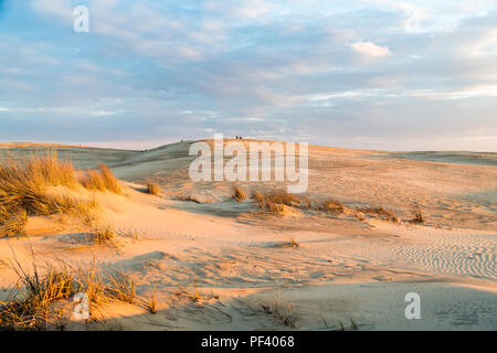 Tramonto al Jockey Crinale del Parco dello Stato nella Outer Banks del North Carolina Foto Stock