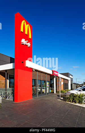 Ballarat Australia / McDonald's McCaf'e Restaurant a Lucas Ballarat. Foto Stock