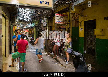 Rocinha favela di Rio de Janeiro Foto Stock
