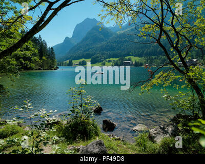 Hintersee, Ramsau, Berchtesgadener Land, Oberbayern, Bayern, Deutschland | Baviera, Germania Foto Stock