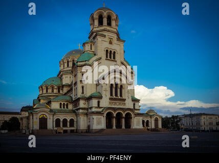 SOFIA, BULGARIA 23.07.2018: Cattedrale di Alexander Nevski Foto Stock