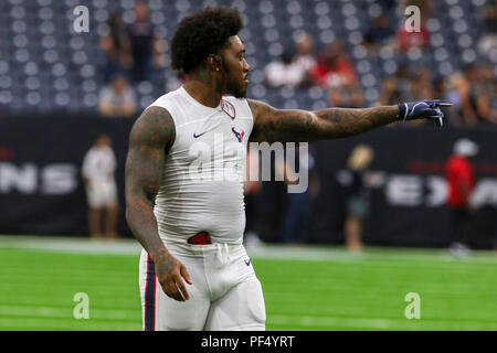 Agosto 18, 2018: Houston Texans linebacker Benardrick McKinney (55) durante la preseason NFL partita di calcio tra la Houston Texans e San Francisco 49ers a NRG Stadium di Houston, TX. John Glaser/CSM Foto Stock