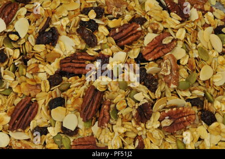 Muesli fatti in casa (granola) Foto Stock