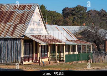 Aperto nel 1872 la Great Western Store in collina fine, NSW ha agito come ufficio postale & disposizioni shop per cercatori d oro e residenti. È ancora aperta Foto Stock