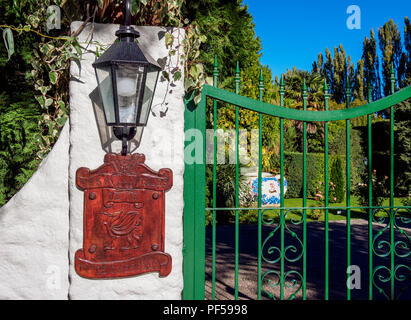 Welsh Tea House Ty Te Caerdydd giardino, Gaiman, l'Insediamento gallese, Chubut Provincia, Patagonia, Argentina Foto Stock