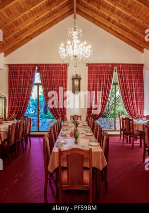 Welsh Tea House Ty Te Caerdydd, interno, Gaiman, l'Insediamento gallese, Chubut Provincia, Patagonia, Argentina Foto Stock