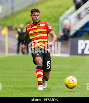 Partick Thistle Max Melbourne durante la Coppa Betfed Secondo Round corrisponde al controllo di energia in corrispondenza dello stadio Firhill, Glasgow. Foto Stock