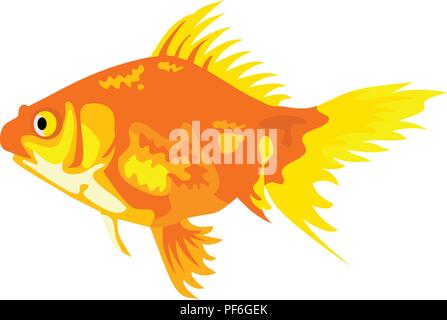 Animale di pesce d'oro Illustrazione Vettoriale