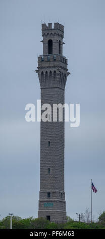 Vista del monumento di pellegrino in a Provincetown Foto Stock