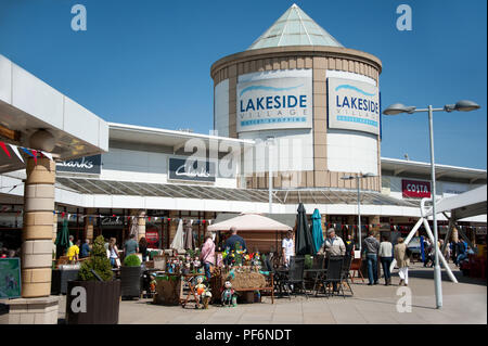 Lakeside Village Outlet Shopping a Doncaster nello Yorkshire Soiuth REGNO UNITO Foto Stock