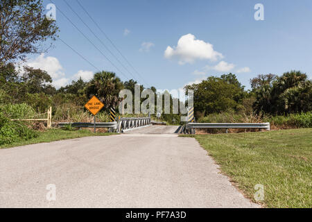 Una corsia ponte di legno Apopka, Florida Foto Stock