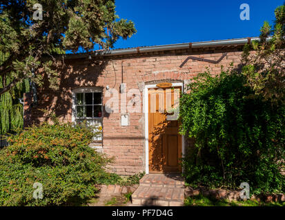 Case a Miguel D. Jones Street, Gaiman, l'Insediamento gallese, Chubut Provincia, Patagonia, Argentina Foto Stock