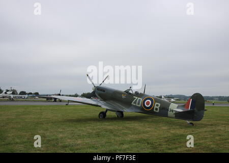 Il Supermarine Spitfife WW2 aeromobili. Biggin Hill Foto Stock