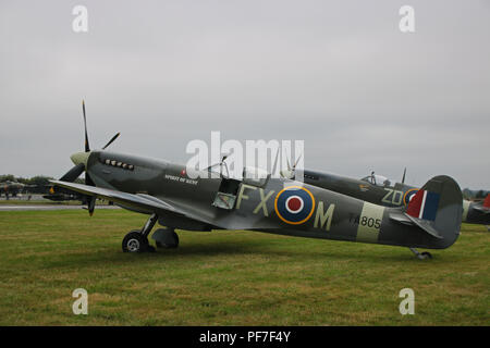 Il Supermarine Spitfife WW2 aeromobili. Biggin Hill Foto Stock
