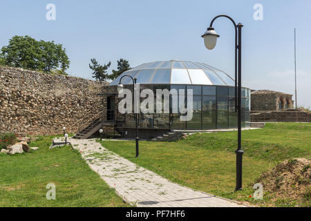 SKOPJE, REPUBBLICA DI MACEDONIA - 13 Maggio 2017: Skopje (fortezza Kale fortezza) nella Città Vecchia, Repubblica di Macedonia Foto Stock