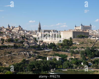 Vista di Toledo, Castilla-La Mancha, in Spagna Foto Stock