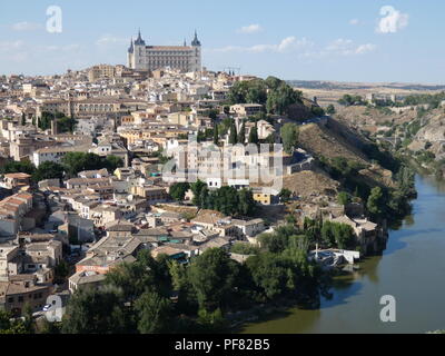 Vista di Toledo, Castilla-La Mancha, in Spagna Foto Stock