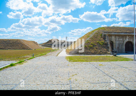 CANAKKALE, Turchia- Agosto 10, 2018: Rumeli Mecidiye emplacement fort (Turco Tabya). Questo emplacement hit HMS Ocean corazzata della British Royal N Foto Stock