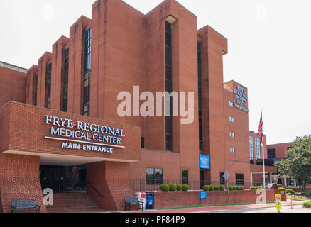 HICKORY, NC, Stati Uniti d'America-19 AUG. 2018:Frye centro medico regionale, un duca Lifepoint ospedale. Foto Stock