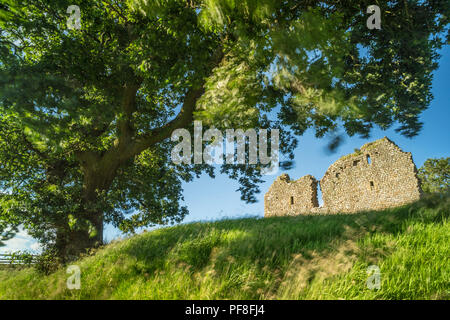 Thirlwall castello nei pressi del villaggio di Greenhead e il Parco nazionale di Northumberland, Inghilterra Foto Stock