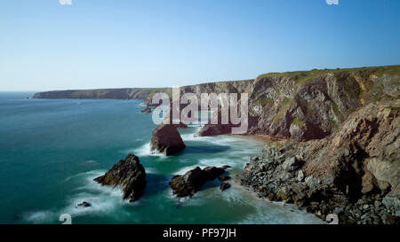 Tregurrian, Cornwall, Regno Unito Foto Stock