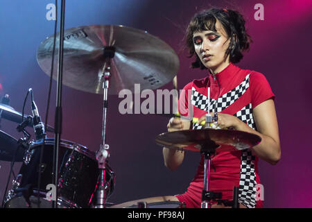 Il danese rock band Volume di velluto dal vivo presso la ventiseiesima Blue Balls Festival di Lucerna, Svizzera Noa Lachmi Foto Stock