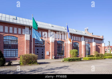 Ex Royal Hannover Stazione ferroviaria Officina, oggi Centro per l'economia, Media e arte, il centro IT, Lingen, Emsland Foto Stock