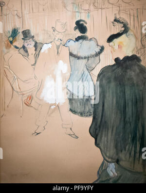 Henri Toulouse Lautrec - La Goulue et Paolo Lescau (al Moulin Rouge) 1894 Foto Stock