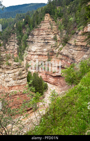 Gola Bletterbach vicino a Bolzano, Alto Adige Foto Stock