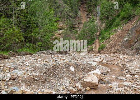 Gola Bletterbach vicino a Bolzano, Alto Adige Foto Stock