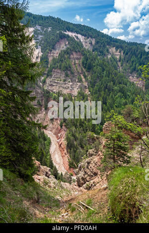 Gola Bletterbach vicino a Bolzano, Alto Adige Foto Stock