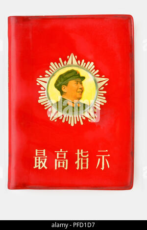 Mao Little Red Book, vista frontale Foto Stock